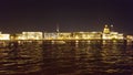 Night embankment of St. Petersburg