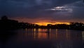 Night embankment of St. Petersburg