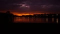 Night embankment of St. Petersburg