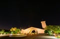 Night exterior view of the Robert Mondavi Winery