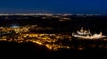 Night falls in El El Escorial Royalty Free Stock Photo