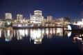 Night Falls International Sea Port Thea Foss Waterway Tacoma Sky