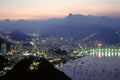 Night Falls over Rio de Janeiro, Brazil