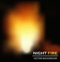Night fire background vector
