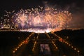 Night firework festival in Moscow Royalty Free Stock Photo