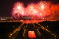 Night firework festival in Moscow Royalty Free Stock Photo