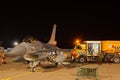 Night flight Exercise F-16 Fighting Falcon