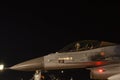 Night flight Exercise F-16 Fighting Falcon