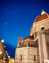 Night at Florence and Florence Cathedral