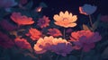 night flowers and night lights wallpapers