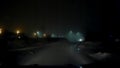 Night Foggy Dangerous Road Bend