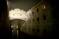 Night foggy venice