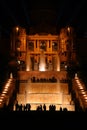 Night fontain in barcelona Royalty Free Stock Photo
