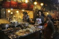 Night food market in Chengdu city, China