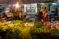 Night food market in Thailand, traditional asian market