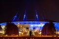 Night football stadium Zenit Arena, St.Petersburg