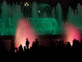 Night fountain show