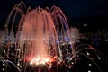 Night fountain at Tsaritsino Royalty Free Stock Photo