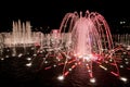 Night fountain in Tsaritsino Royalty Free Stock Photo