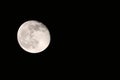 Night and full moon,bright full moon,close-up full moon