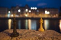 Night game of chess. Russia, St. Petersburg