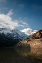 Night Gangapurna mountain landscape hymalayas