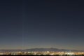 Night high angle view of the skyline of Las Vegas Royalty Free Stock Photo