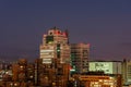 Night high angle view of the Zhongzheng District area Royalty Free Stock Photo