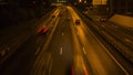 Night highway motion Royalty Free Stock Photo