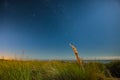 Night at Hokitika Beach on the West Coast of New Zealand`s South Island. Royalty Free Stock Photo