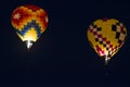 Night Hot-Air Balloon Flight Royalty Free Stock Photo