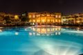 Night hotel in Egypt Royalty Free Stock Photo