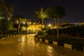 Night hotel in Egypt Royalty Free Stock Photo