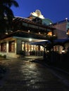 Night hotel in the tropics.