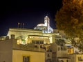Night in Ibiza old town Royalty Free Stock Photo