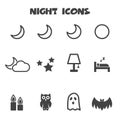 Night icons