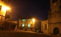 Night image of Boutique hotel in Jougne, Valley of the Doubs, Eastern France.