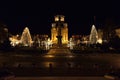 Night image of Orthodox Metropolitan Cathedral, Romania Royalty Free Stock Photo