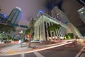 Night image of Colonnade Plaza Downtown Brickell Miami FL