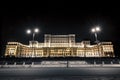 Night image of The Palace of the Parliament Royalty Free Stock Photo