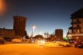 Night image of Sestriere, Turin, Piedmont, Italy