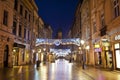 Night Krakow in Poland Royalty Free Stock Photo