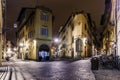 Night labyrinths of Florence.Italy Royalty Free Stock Photo