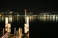Night lake Como Royalty Free Stock Photo