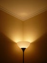 Night lamp and erotically shadows Royalty Free Stock Photo