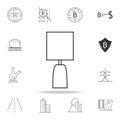 night lamp icon. Detailed set of web icons and signs. Premium graphic design. One of the collection icons for websites, web design Royalty Free Stock Photo