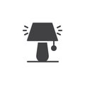 Night lamp vector icon