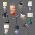 Night lamps. Table, desk light with stand.