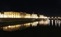 Florence or Firenze city night landscape Italy Royalty Free Stock Photo