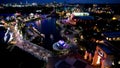 Night landscape of downtown Orlando Florida United States. Royalty Free Stock Photo